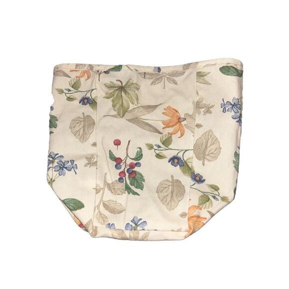 Longaberger Small Spoon Basket FABRIC LINER ONLY BOTANICAL FIELDS Floral - Picture 1 of 1